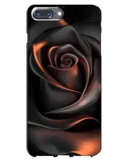 Чехол для iPhone 7 Plus с картинкой «Шелковая черная роза»