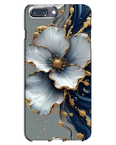 Чехол для iPhone 7 Plus с картинкой «Белый цветок и золотой флюид» Чехол для iPhone 7 Plus с картинкой «Белый цветок и золотой флюид»