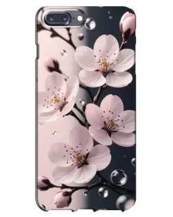 Чехол для iPhone 7 Plus с картинкой «Нежная сакура и капли»