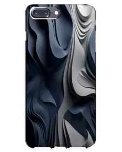 Чохол для iPhone 7 Plus з картинкою «Об'ємні сині складки»