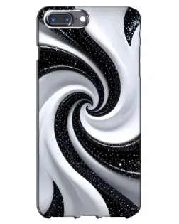 Чохол для iPhone 7 Plus з картинкою «Чорно-біла спіраль»