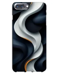 Чохол для iPhone 7 Plus з картинкою «Об'ємні чорно-білі стрічки»