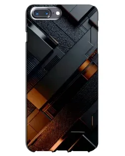 Чехол для iPhone 7 Plus с картинкой «Черные геометрические блоки»