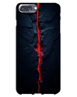 Чехол для iPhone 7 Plus с картинкой «Kрасная лавовая трещина»