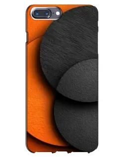 Чехол для iPhone 7 Plus с картинкой «Геометрия оранжевых кругов»