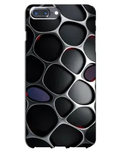 Чехол для iPhone 7 Plus с картинкой «Объемная темная решетка»