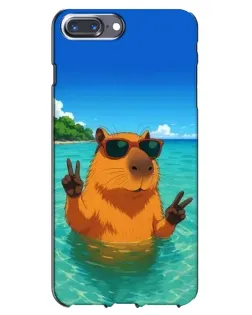 Чехол для iPhone 7 Plus с картинкой «Морская капибара»