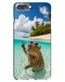 Чехол для iPhone 7 Plus с картинкой «Капибара на море»