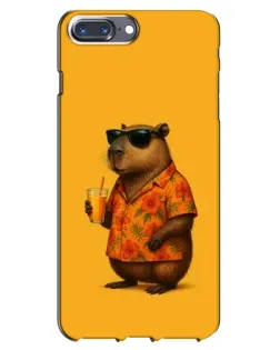 Чехол для iPhone 7 Plus с картинкой «Капибара на отдыхе»