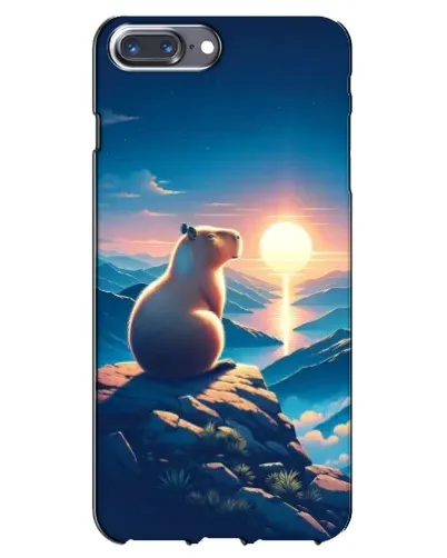 Чехол для iPhone 7 Plus с картинкой «Закат солнца с капибарой» Чехол для iPhone 7 Plus с картинкой «Закат солнца с капибарой»