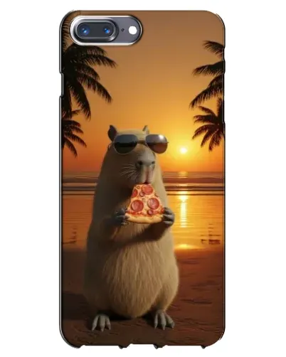 Чехол для iPhone 7 Plus с картинкой «Капибара с пиццей» Чехол для iPhone 7 Plus с картинкой «Капибара с пиццей»