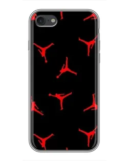 Чохол для iPhone 7 з картинкою «Jordan Red Pattern»