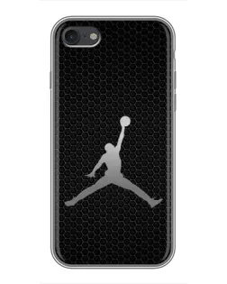 Чохол для iPhone 7 з картинкою «Jordan Dark Carbon»