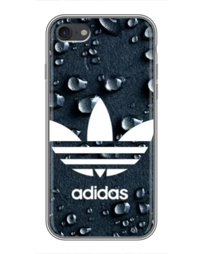 Чехол для iPhone 7 с картинкой «Adidas Trefoil Blue»