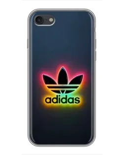 Чехол для iPhone 7 с картинкой «Неоновый Adidas»
