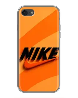 Чехол для iPhone 7 с картинкой «Оранжевый драйв Nike»