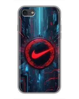 Чехол для iPhone 7 с картинкой «Техногенный стиль Nike»