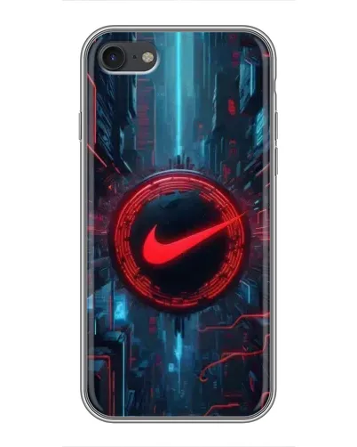 Чехол для iPhone 7 с картинкой «Техногенный стиль Nike»