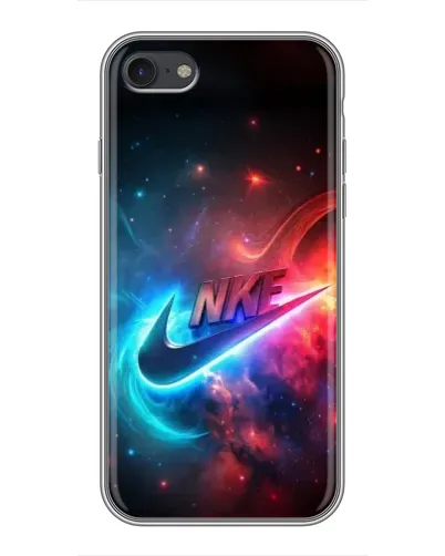 Чехол для iPhone 7 с картинкой «Огненный логотип Nike»