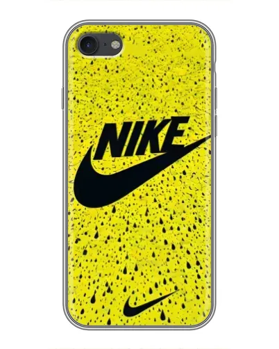 Чехол для iPhone 7 с картинкой «Желтый текстурный Nike»