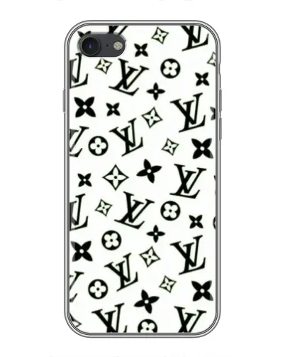 Чехол для iPhone 7 с картинкой «Монохромный хаос LV»