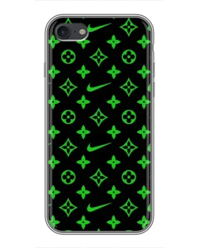 Чехол для iPhone 7 с картинкой «Неоновый принт LV»