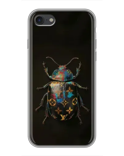 Чехол для iPhone 7 с картинкой «LV — мраморный принт»