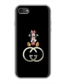 Чехол для iPhone 7 с картинкой «Минни Маус на лого»