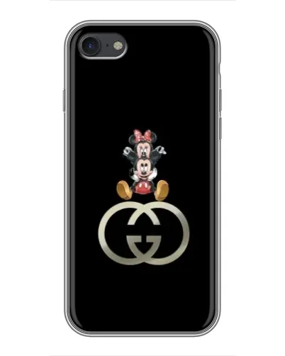 Чехол для iPhone 7 с картинкой «Минни Маус на лого»