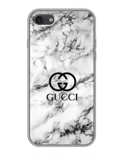 Чехол для iPhone 7 с картинкой «Gucci — мраморный шик»