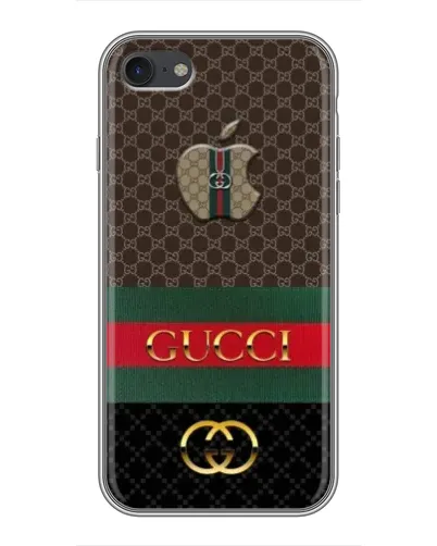 Чехол для iPhone 7 с картинкой «Gucci — брендированный десерт»