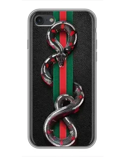 Чохол для iPhone 7 з картинкою «Gucci — змія на смузі»