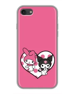 Чехол для iPhone 7 с картинкой «Kuromi и My Melody» Чехол для iPhone 7 с картинкой «Kuromi и My Melody»