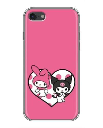 Чехол для iPhone 7 с картинкой «Kuromi и My Melody»