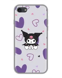 Чехол для iPhone 7 с картинкой «Kuromi и лавандовые сердца» Чехол для iPhone 7 с картинкой «Kuromi и лавандовые сердца»