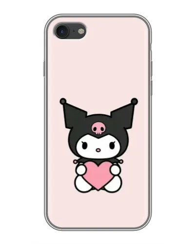 Чехол для iPhone 7 с картинкой «Kuromi и сердце»