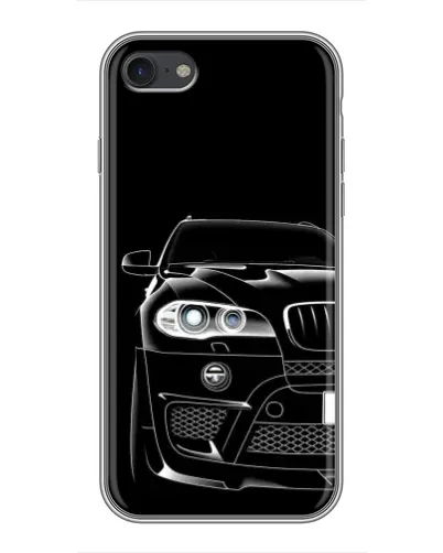 Чохол для iPhone 7 з картинкою «Темний силует BMW»