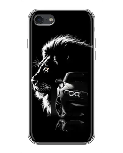 Чохол для iPhone 7 з картинкою «BMW та лев»