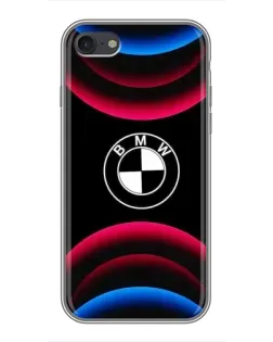 Чохол для iPhone 7 з картинкою «Логотип BMW та неонові дуги»