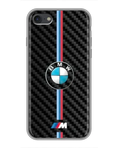 Чохол для iPhone 7 з картинкою «Емблема BMW та карбон»