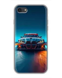 Чохол для iPhone 7 з картинкою «BMW — вогні неону»