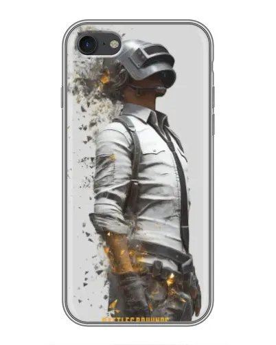 Чехол для iPhone 7 с картинкой «PUBG — боец в пыли»