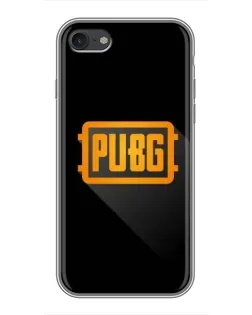 Чехол для iPhone 7 с картинкой «PUBG — рамка лого»