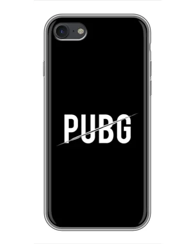 Чехол для iPhone 7 с картинкой «PUBG — белый логотип»