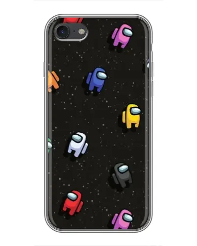 Чехол для iPhone 7 с картинкой «Космический паттерн Among Us»