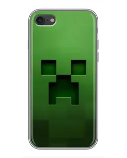 Чехол для iPhone 7 с картинкой «Крипер микро-дизайн»