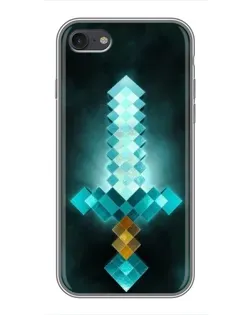 Чехол для iPhone 7 с картинкой «Алмазный меч неон»