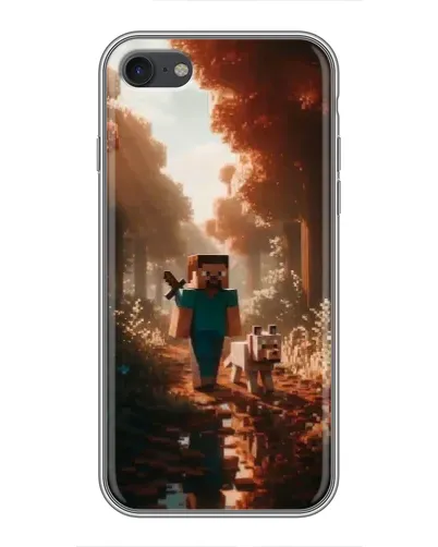 Чехол для iPhone 7 с картинкой «Стив в лесу»