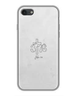 Чохол для iPhone 7 з картинкою «Івана 3:16 Хрест»
