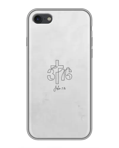 Чохол для iPhone 7 з картинкою «Івана 3:16 Хрест»